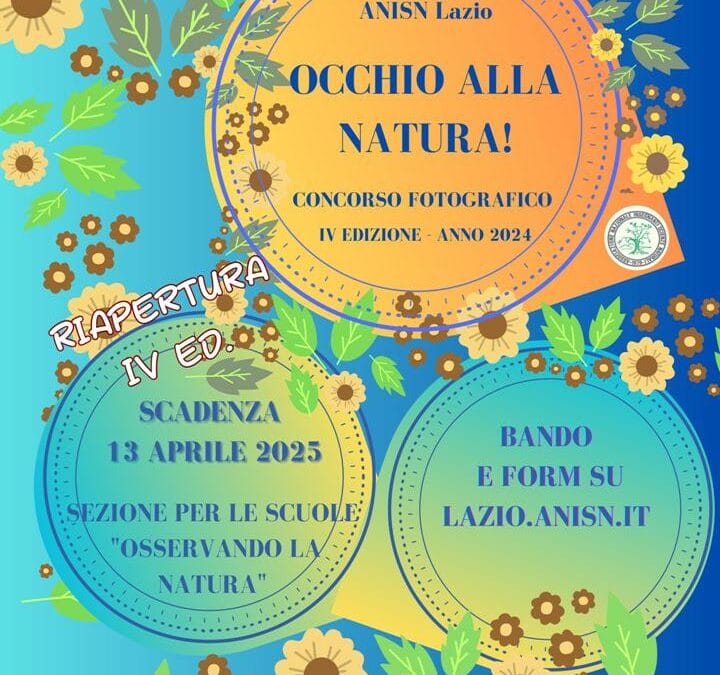 Riapertura temini della IV Edizione del Concorso Fotografico “Occhio alla Natura!”